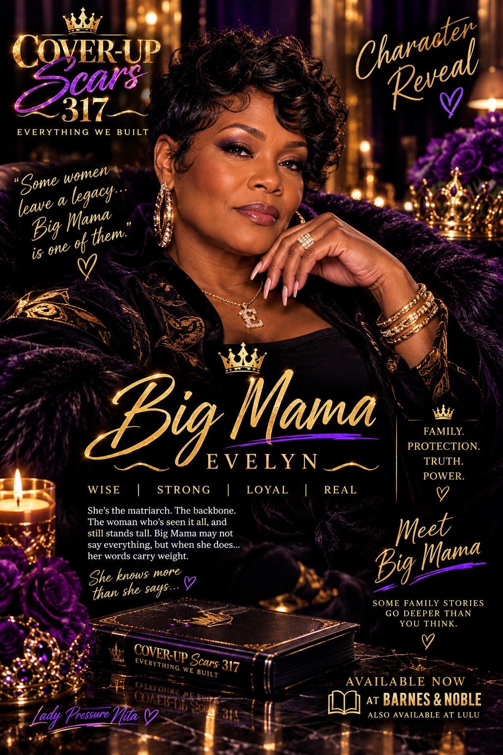 Big Mama Evelyn character reveal artwork