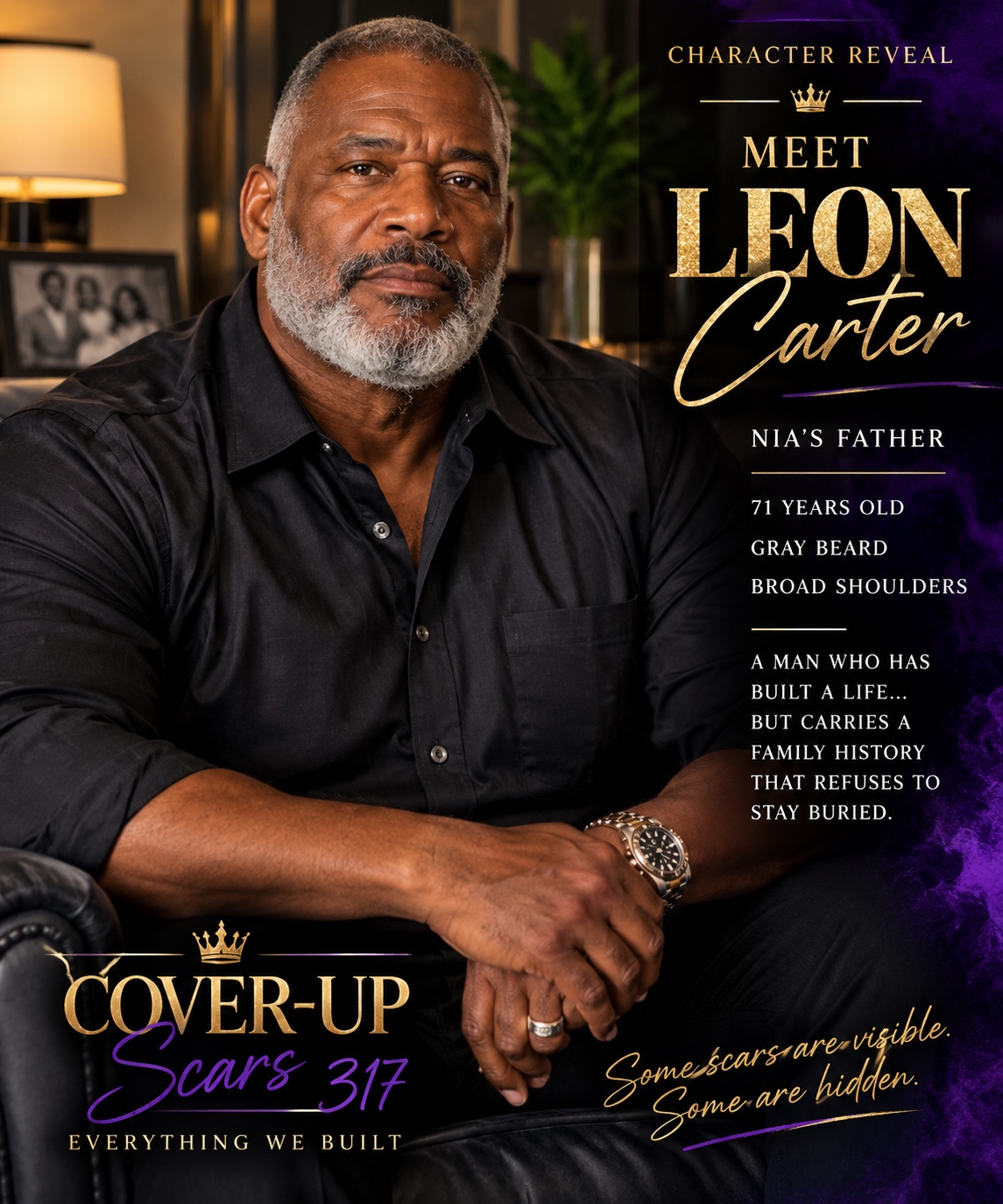 Leon Carter character reveal artwork